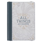 Journal-Classic w/Zip-With God All Things Possible Mathew 19:26: 9781639521104