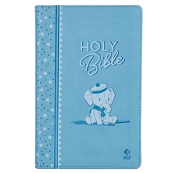 Bible NLT For Infants-Faux Leather-Blue: 9781639524693