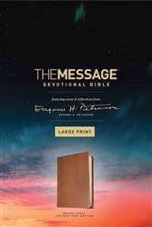 Message/Large Print Devotional Bible: 9781641582490