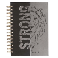 Journal-Wirebound-Be Strong Joshua 1:9-Large: 9781642727227