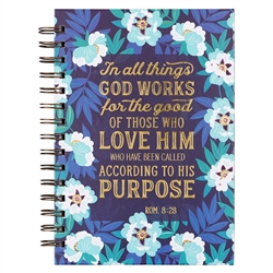 Journal-Wirebound-In All Things God Works For Good Romans 8:28-Large: 9781642727234