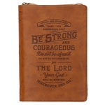 Journal w/Zip Be Strong & Courageous Joshua 1:9:  9781642729597
