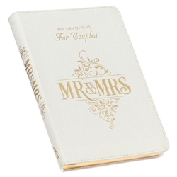 Mr & Mrs Devotional White Faux Leather: 9781642729641