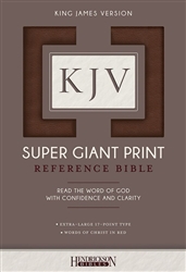 KJV Super Giant Print Reference Bible: 9781683070238
