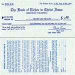 The Bank of Riches in Christ Jesus