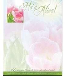 Easter Letterhead-He's Alive: 730817343136