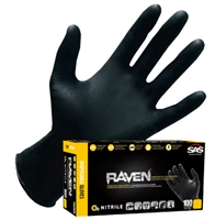 SAS Safety Corp. 7 Mil Black Gloves