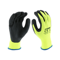 West Chester Hi-Vis Green Crinkle Latex Palm Glove