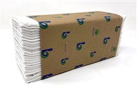 Green C-Fold Towels, Natural White, 10 1/8 x 12 3/4, 150/Pk, 16 Pks/Ct