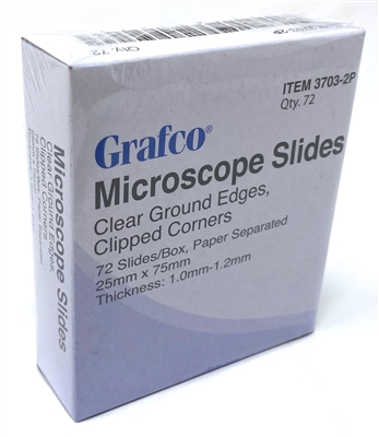GrafcoÂ® Microscope Slides 1" x 3" Plain