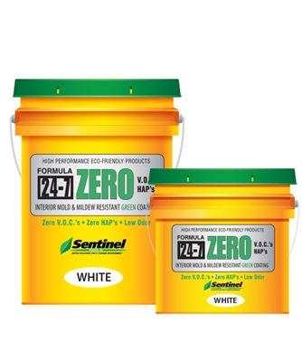 Sentinel Formula 24-7 Zero White Interior Mold & Mildew Resistant Green Coating