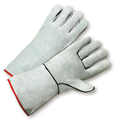 West Chester Standard Split Cowhide Gray Kevlar Thread Glove