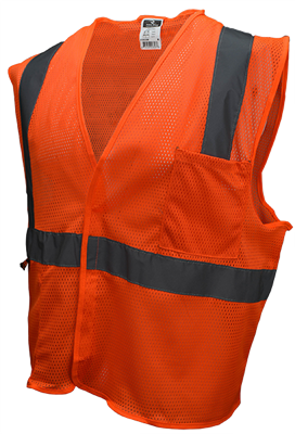 Radians Economy Type R Class 2 Mesh Safety Vest - Orange