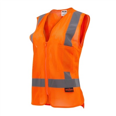SV2ZW Women's Economy 2 Pocket Vest - Hi-Vis Orange - Size 2X