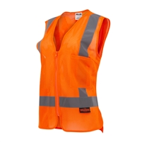 SV2ZW Women's Economy 2 Pocket Vest - Hi-Vis Orange - Size L
