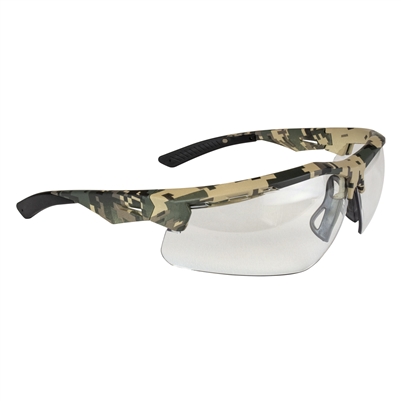 Thraxus  Safety Eyewear - Digital Camo Frame - Clear Anti-Fog Lens