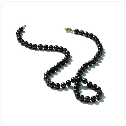 Black Beaded Necklace