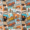Allis Chalmers Literature Print Fabric, Tan