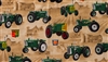 Oliver Tractor Toss Fabric, Tan