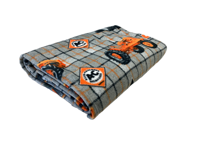 Allis Chalmers Tractors and Logos Fleece Blanket, Gray