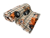 Allis Chalmers Tractors and Logos Fleece Blanket, Tan