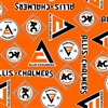 Allis Chalmers Logo Toss Fabric, Orange