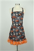 Allis Chalmers Ladies' Apron with Ruffles, Gray