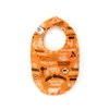 Baby Bib displaying Allis Chalmers Tractors and Logos, Orange