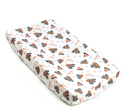Allis Chalmers Tractor Changing Pad Cover, white