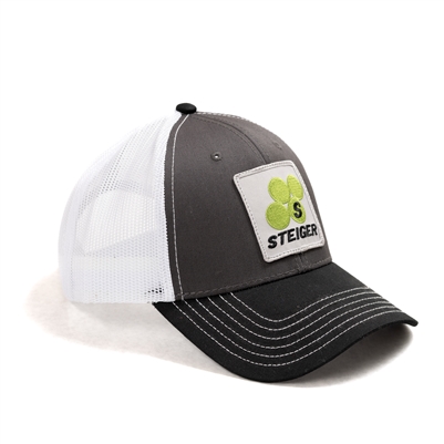 Steiger Logo Hat, Gray/Black/White