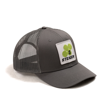 Steiger Logo Hat, Gray Mesh, Adult or Youth