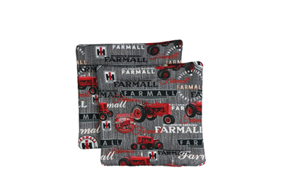 IH Farmall Tractor Pot Holders, Gray