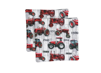 IH Farmall Tractor Pot Holders, History Print
