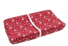 IH Farmall Tractor Logo Changing Pad Cover, Red