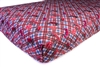 IH Farmall Tractor Crib Sheet, red/blue plaid