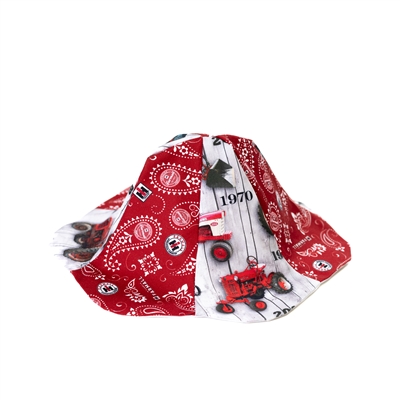 Farmall Tractor Logo Sun Hat, 0-6 Month Size