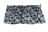 Oliver Tractor and Logo Window Valance, Gray