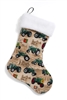 Oliver Tractor and Logo Christmas Stocking, Tan
