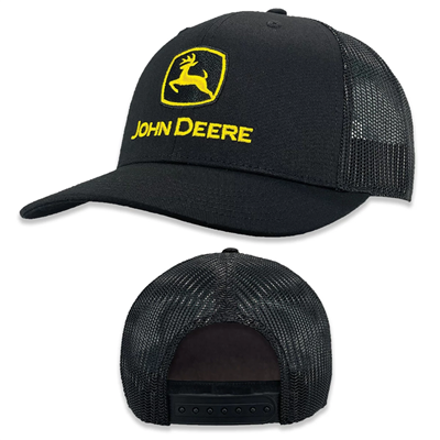 John Deere Hat, Black Mesh