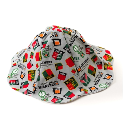Oliver Tractor Logo Sun Hat, 0-6 Month Size, Light Gray