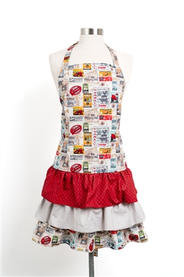 Farmall Farmer's Market Ladies' Apron, Farming Signs Pring