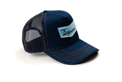 Ferguson Chevron Emblem Hat, Denim with Mesh Back