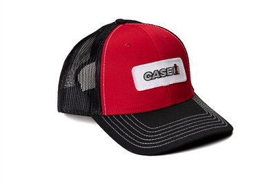 CaseIH Logo Hat, Red with Black Mesh Back
