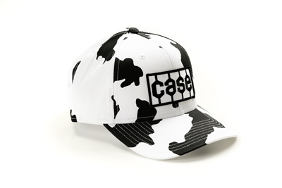 Case Tread Logo Hat, Cow Print