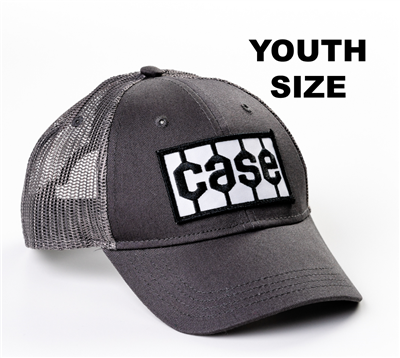 Case Tread Logo Hat, gray mesh, youth