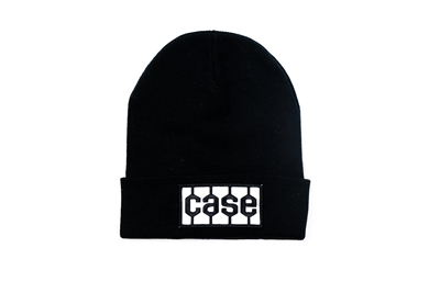 Case Tire Tread Logo Hat, Black Knit