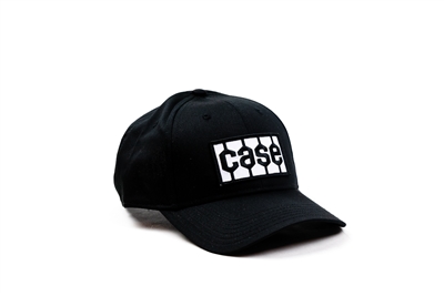 Case Tire Tread Logo Hat, Solid Black