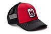 International Harvester Hat, Red with Black Mesh