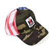 IH International Harvester Logo Hat, Camouflage and Flag Mesh