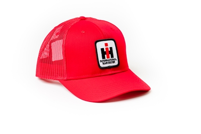 International Harvester Logo Hat, red mesh, choose adult or youth size